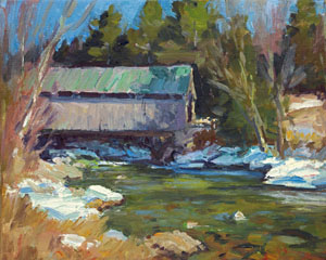 Eric Tobin Covered Bridge painting