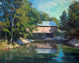 Eric Tobin Covered Bridge painting
