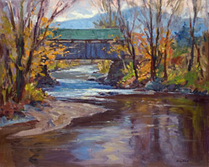 Eric Tobin Covered Bridge painting