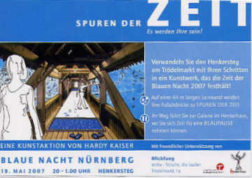 Henkersteg Foot Bridge Sign
