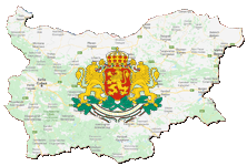 Google map of Bulgaria with coat of arms