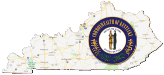 Google map of Kentucky with state seal
