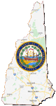 Google map of New Hampshire with seal