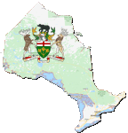 Google map of Onterio with seal
