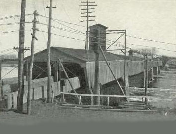 Old toll bridge at Hartford. Photo from Dick Wilson collection