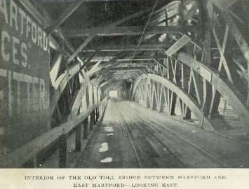 Old toll bridge at Hartford. Photo from Dick Wilson collection