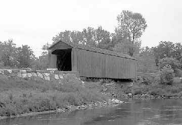 Upper Sheffield Covered Bridge Photo by Tom Hildreth May 1994