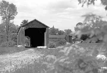 Upper Sheffield Covered Bridge Photo by Tom Hildreth May 1994