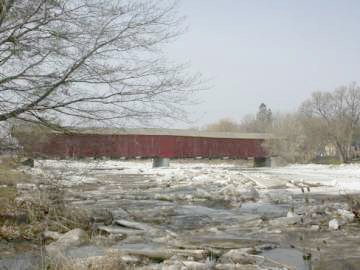 Kissing Bridge at W. Montrose, Ontario, Canada Photo by B. Larrabee