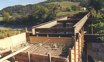 Hamden Covered Bridge abutment form