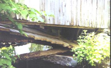 Underside of the bridge with the truck. Photo by Phil Pierce.