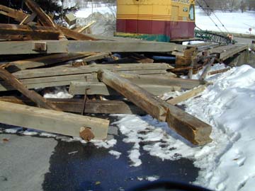 Power House Covered Bridge Removed March 16, 2001