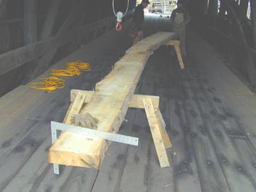 Village Bridge - The specially sought curved-grain Spruce timber
