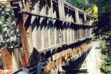 Union Village CB - Attaching sling to timber (3 boards thick).
