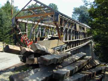 Union Village Bridge Rehabilitation Photo by Joe Nelson Aug.1, 2000