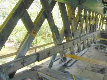 Cooley Covered Bridge Rehab Photo by Joe Nelson August 19, 2003