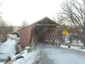 Cooley Bridge upstream stream side Photo by Robert Cassidy Feb 26, 2004