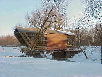 Cooley Bridge downstream stream side Photo by Robert Cassidy Feb 26, 2004