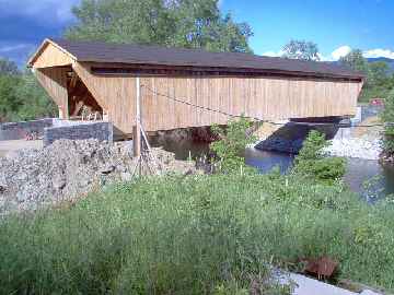 Gorham Bridge Returned to River Photos by Dick Wilson June 20, 2004