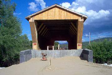 Gorham Bridge Returned to River Photos by Dick Wilson June 20, 2004