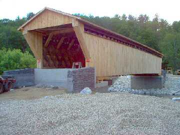 Gorham Bridge Returned to River Photos by Dick Wilson June 20, 2004