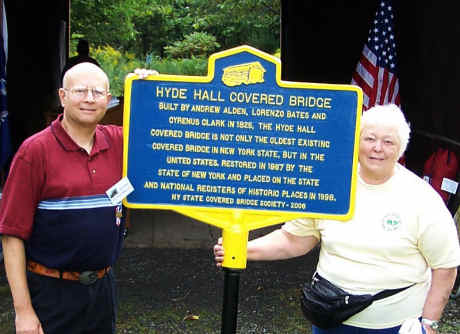 Dick and Jeanette Wilson with the new historical marker