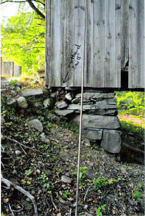 Scott Covered Bridge rotted sill