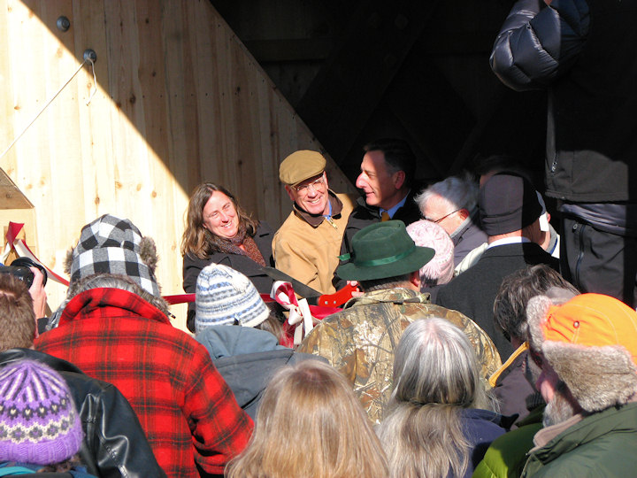 Bartonsvill Covered Bridge - Ribbon cutting