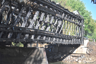 Salisbury Station Bridge lost - Photo by Ed and Irene Barna