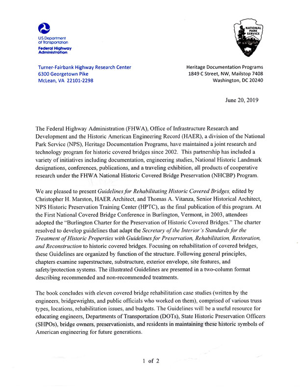 Introduction letter - page 1