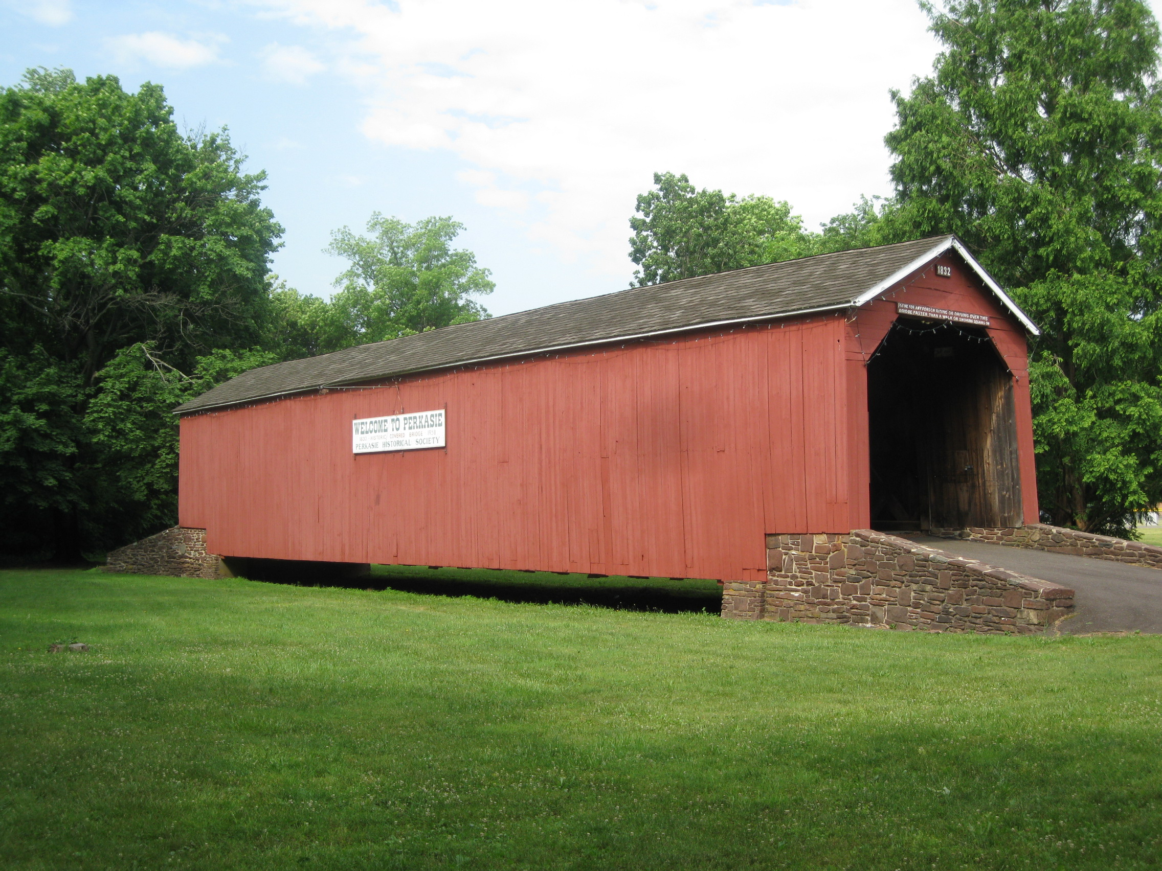 The South Perkasie Covered Bridge Bucks County Pennsylvania