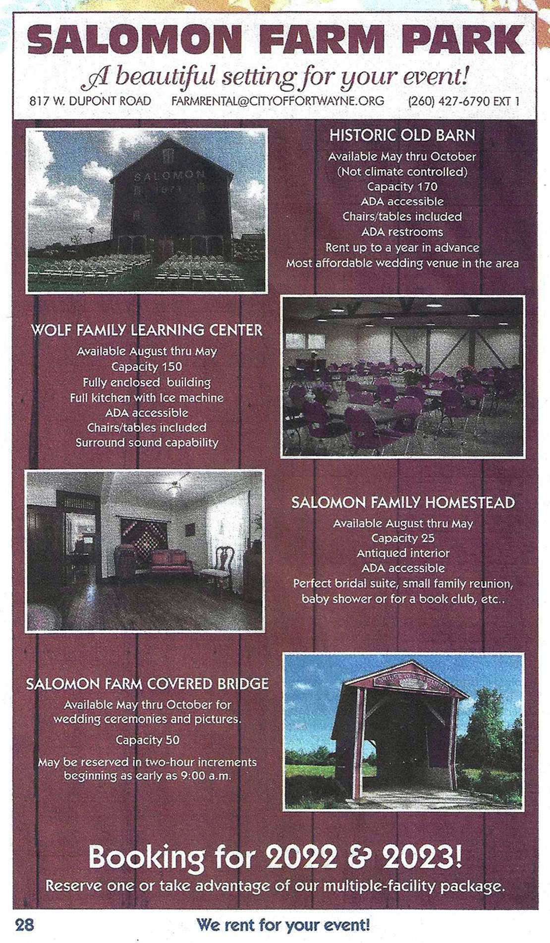 Salomon Farm Park poster 