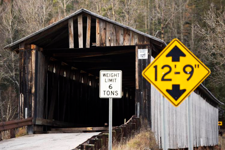 Mt. Orne Covered Bridge damage from 11-10-23 file photo