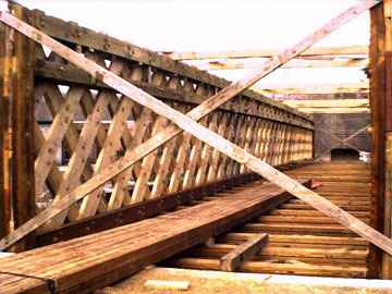Paper Mill Bridge Repairs Photo by Dick Wilson