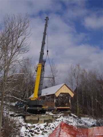Greenbanks Hollow Renovation Photo by Mert Leonard, Nov. 8, 2002