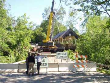 Greenbanks Hollow Renovation Photo by Mert Leonard, July 25, 2002