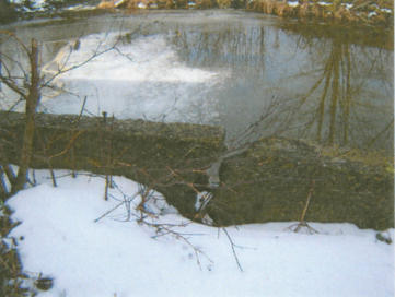 East Fairfield Covered Bridge Northeast Wingwall