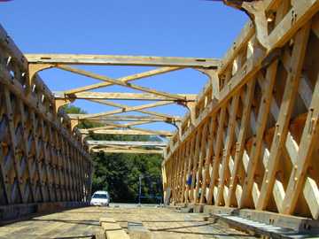 North Hartland Twin Covered Bridge August 15, 2001