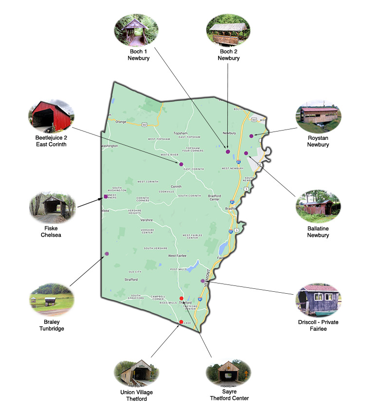 Orange County East Covered Bridges