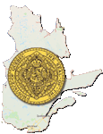 Quebec Canada Map and Coat of Arms