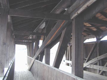 Village Bridge - broken Burr Arch timbers