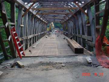 Union Village Bridge Rehabilitation Photo by Tom Chase Aug.13, 2000
