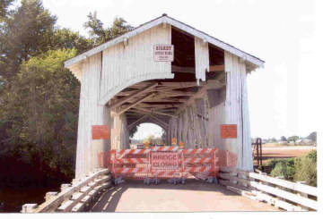 Gilky Covered Bridge Damage
