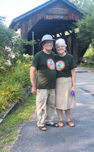 The Beaudrys of Derby, VT spearheaded the VCBS Founders plaque installed at Cambridge Junction Covered Bridge during Covered Bridge Week, 2025.